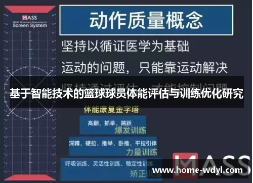 基于智能技术的篮球球员体能评估与训练优化研究