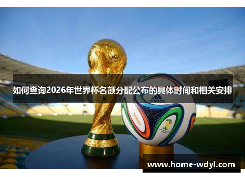 如何查询2026年世界杯名额分配公布的具体时间和相关安排